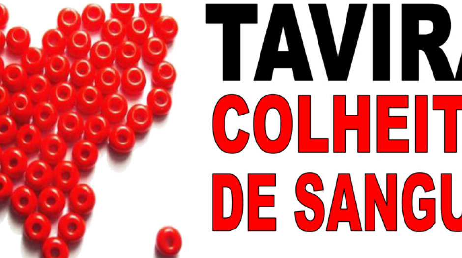 Colheita de sangue dia 9 de março